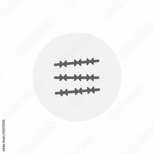 safety wire icon sign vector