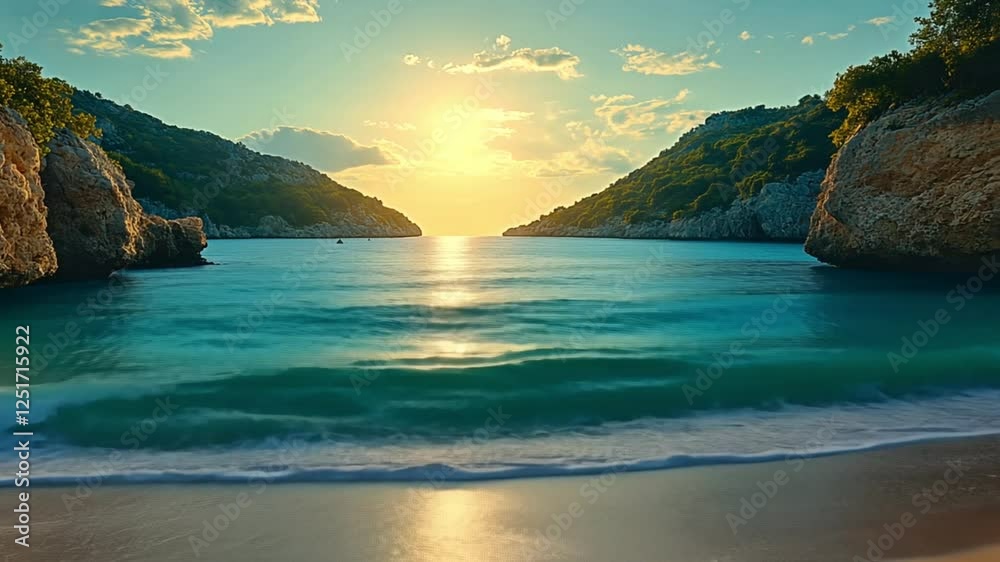A peaceful lake between mountains at sunset, symbolizing nature, relaxation, and the beauty of untouched landscapes for travel and meditation. A peaceful lake between mountains at sunset, symbolizing nature, relaxation, and the beauty of untouched landscapes for travel and meditation.