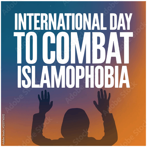 International Day to Combat Islamophobia flyer,poster,image 20.eps