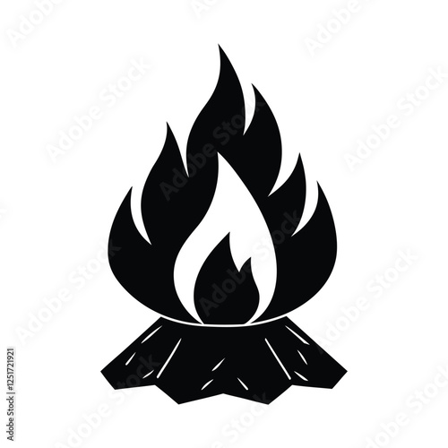 Campfire Silhouette