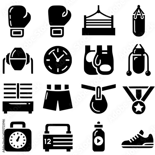 boxing Icon Set