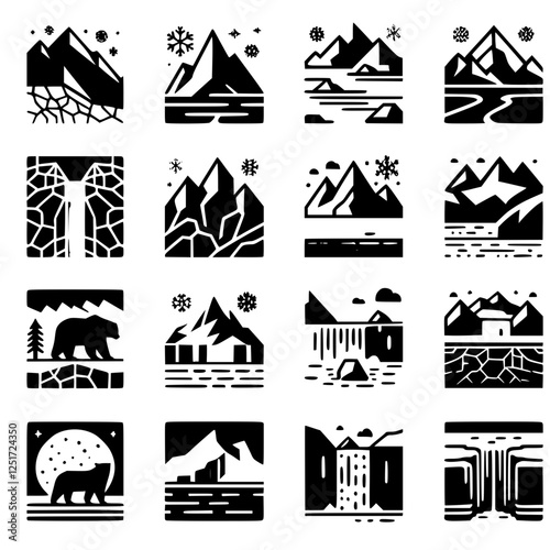 glacier Icon Set