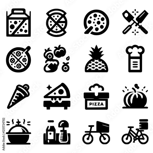 pizza Icon Set