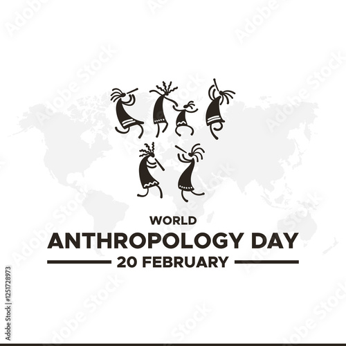 World anthropology day Background Template design for Poster or Banner