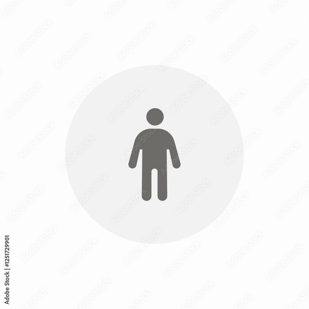 male wc icon sign vector male wc icon sign vector