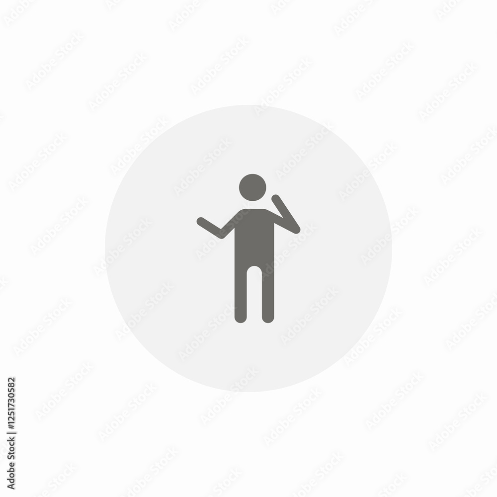 person gestures icon sign vector person gestures icon sign vector