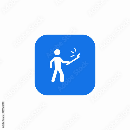 selfie stick tool icon sign vector