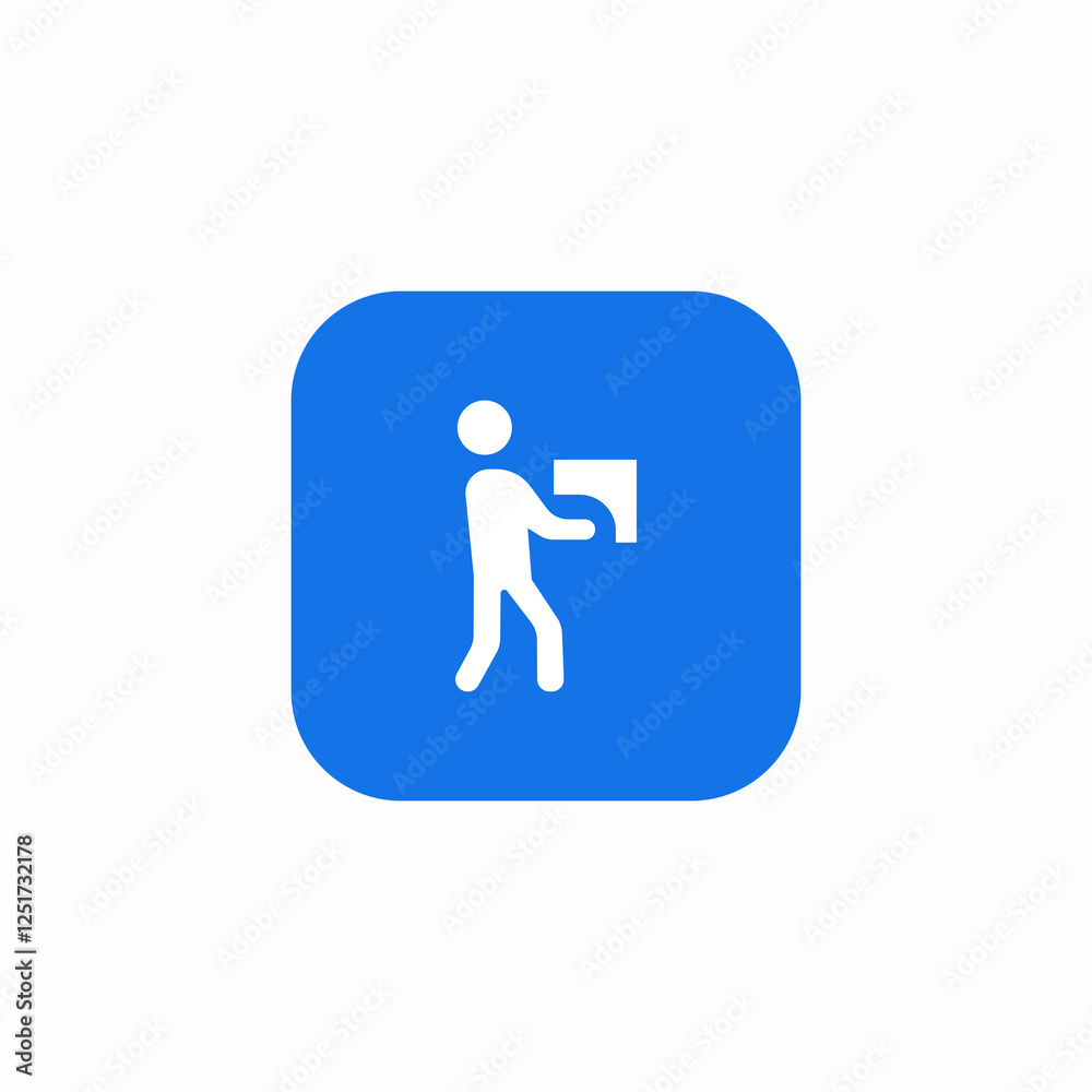 small box holding icon sign vector small box holding icon sign vector