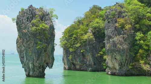 Ko Tapu, James Bond Island, Thailand, slow motion
