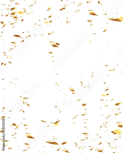 Celebration background template with confetti and gold ribbons. and Gold White ribbons. Vector illustration Vector Formats, glitter
