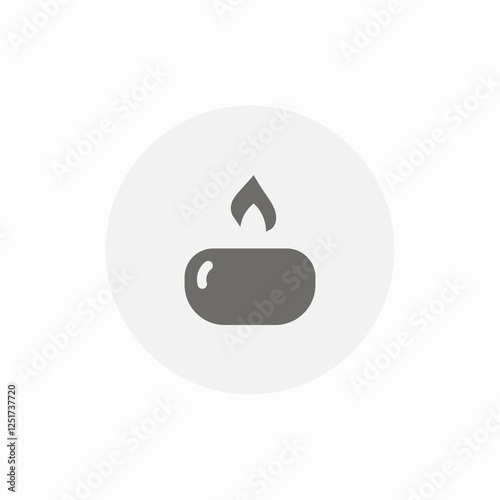 bar burn icon sign vector