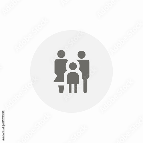 family wellness icon sign vector