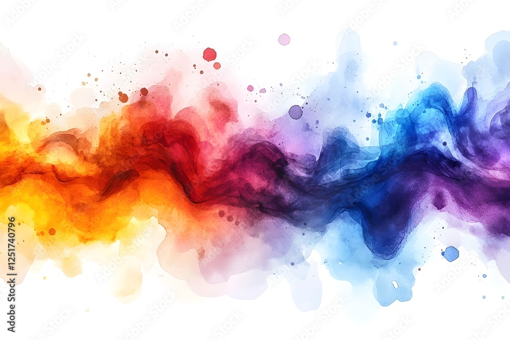 Vibrant Watercolor Splash on Transparent Background Abstract Digital Vibrant Watercolor Splash on Transparent Background Abstract Digital