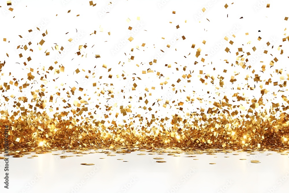 Dazzling Golden Confetti Cascade Festive Metallic Glitter Explosion for Holiday Dazzling Golden Confetti Cascade Festive Metallic Glitter Explosion for Holiday