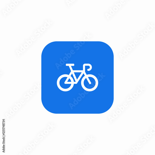 bicycle sport icon sign vector