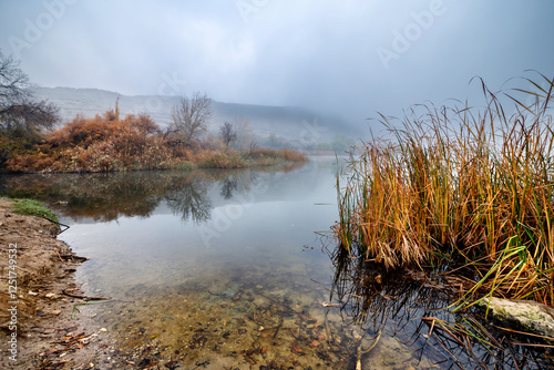 Niebla en la laguna del Campillo