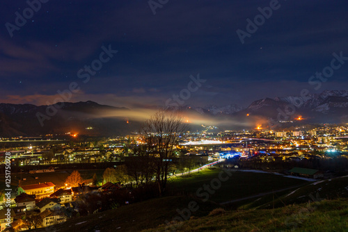 Funken - Feuer - Allgäu - Bihlerdorf - Übersicht - Aussicht photo