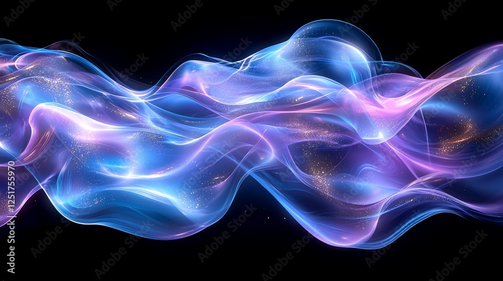 Abstract glowing waves in neon colors Abstract glowing waves in neon colors