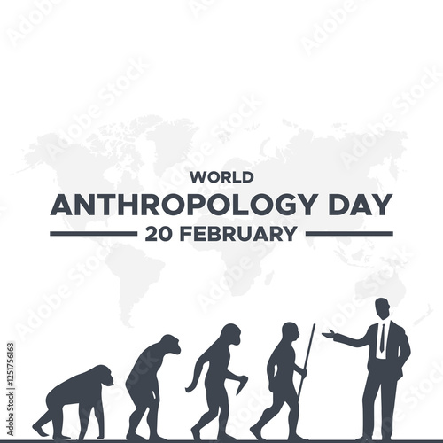 World anthropology day Background Template design for Poster or Banner