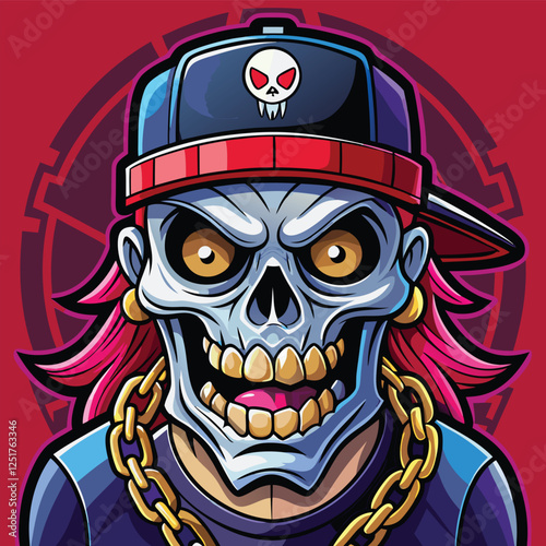 Hip Hop Skull Art & Illustration