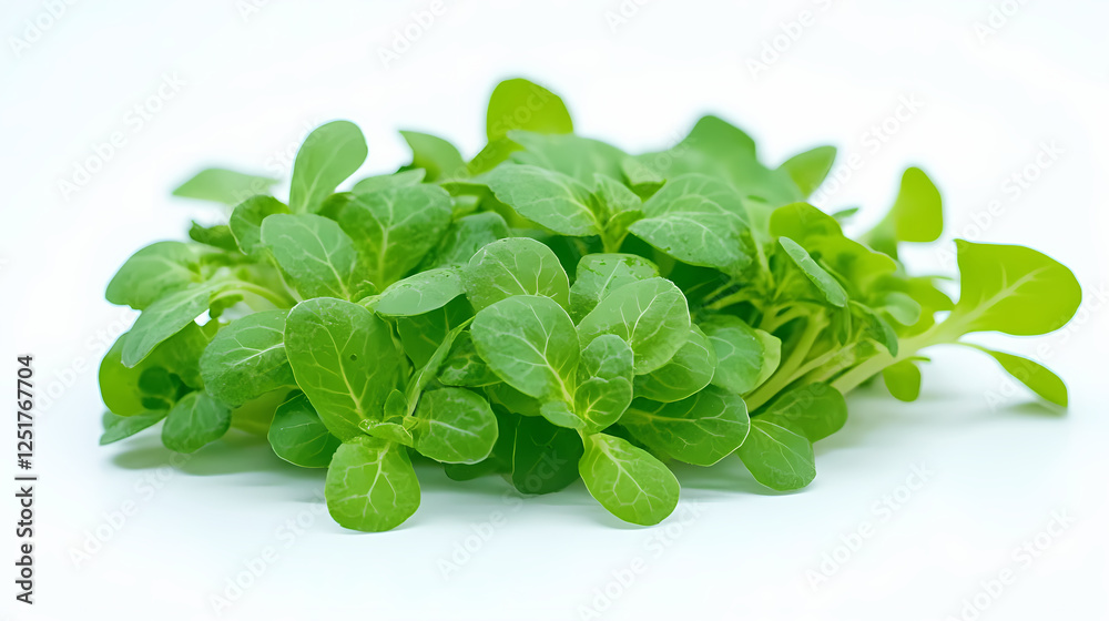 Fresh oregano leaves on a white background for culinary use. Generative AI Fresh oregano leaves on a white background for culinary use. Generative AI