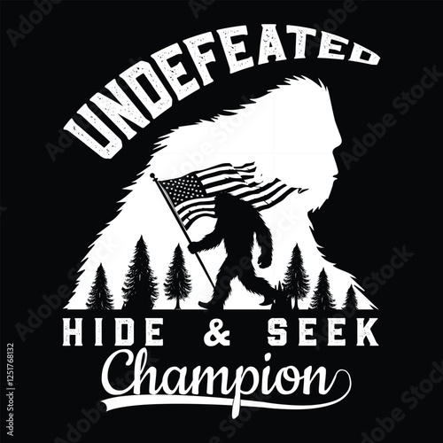 Undefeated hide & seek champion Graphic Design