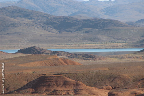 View of Ouarzazate Lake, Barrage El Mansour Eddahbi photo