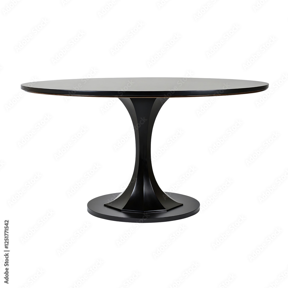 Black table isolated on transparent background Black table isolated on transparent background