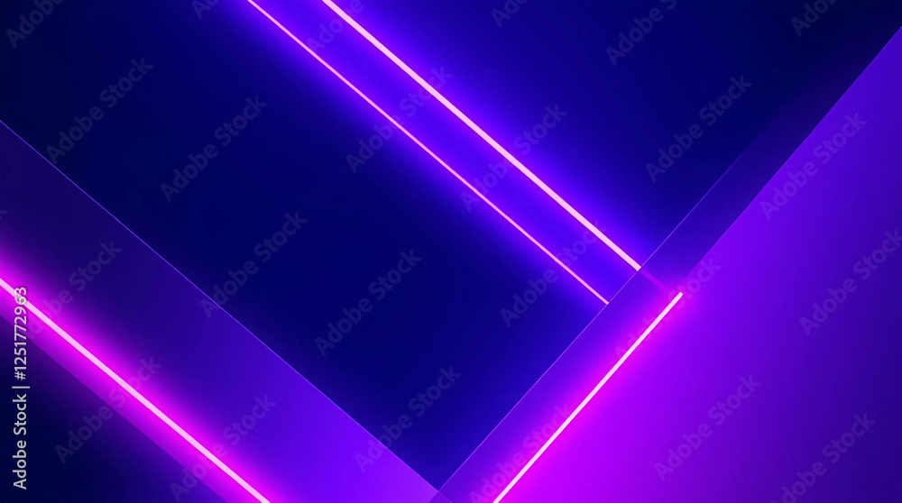 Abstract Neon Background with Purple and Blue Glowing Geometric Lines Abstract Neon Background with Purple and Blue Glowing Geometric Lines