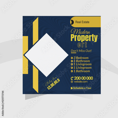 Real Estate Marketing: Editable Social Media Post Templates for Property Promotion & Sales