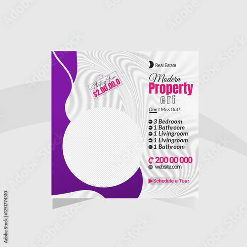 Real Estate Marketing: Editable Social Media Post Templates for Property Promotion & Sales