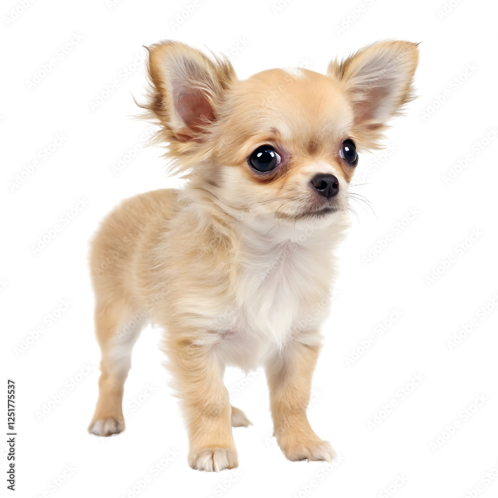 Chihuahua puppy isolated on transparent background Chihuahua puppy isolated on transparent background