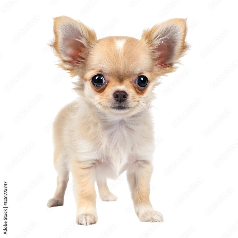 Chihuahua puppy isolated on transparent background Chihuahua puppy isolated on transparent background