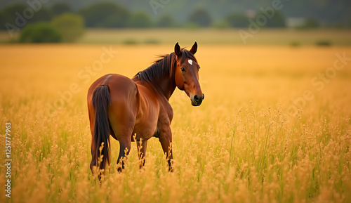 horse livestock outside 