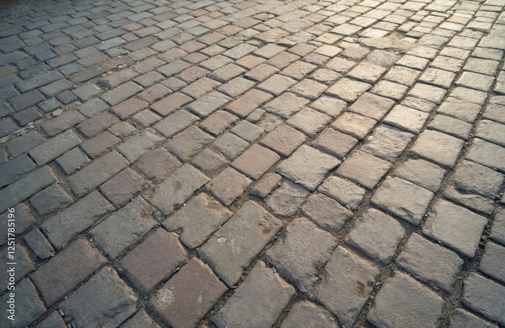 Old herringbone road stone texture. Paving stones floor template for background. Brick blocks, built structure with cement construction material. Grunge surface, no people, retro design for vintage Old herringbone road stone texture. Paving stones floor template for background. Brick blocks, built structure with cement construction material. Grunge surface, no people, retro design for vintage