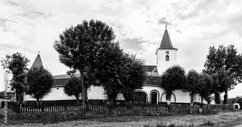 Medieval evangelical saxon fortified church in Bruiu village (Braller), a commune in Sibiu County, Transylvania, Romania