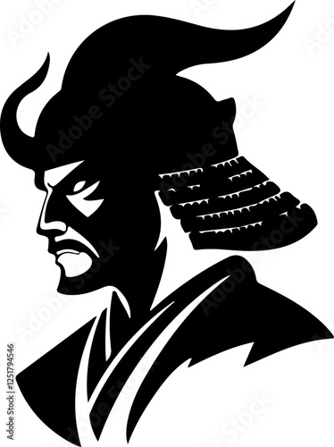 Silhouette of a Samurai Warrior