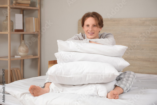 Handsome young happy man in...