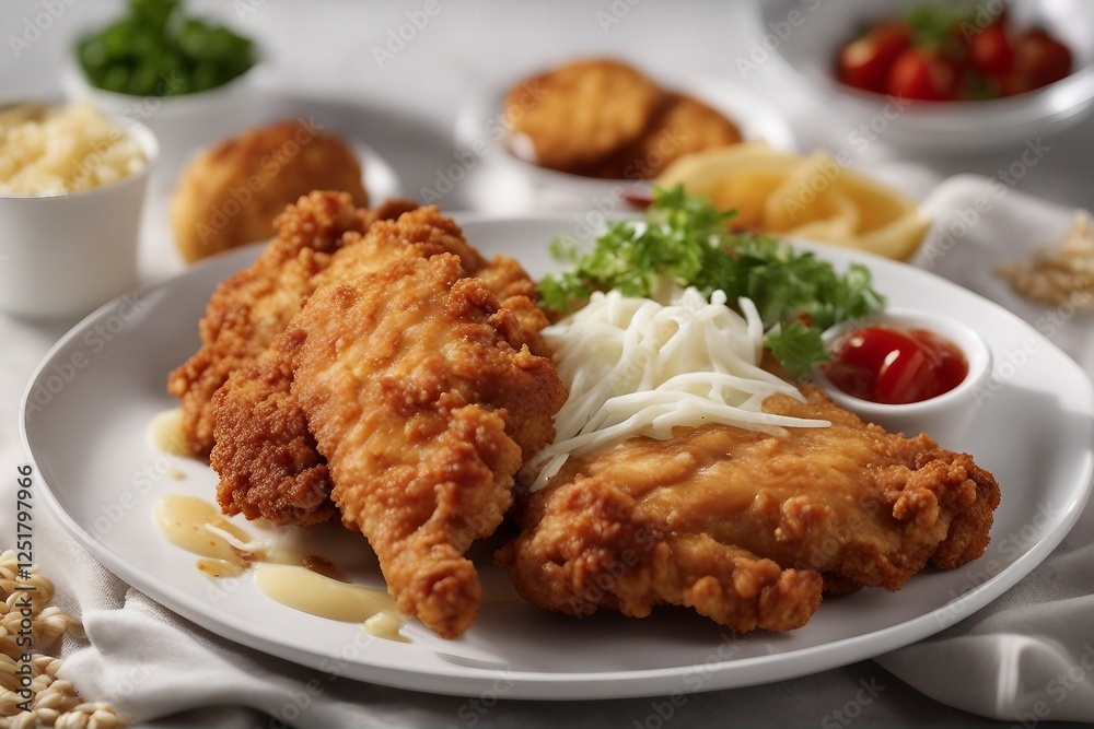 Crispy Fried Chicken Breast, Perfectly Crunchy and Flavorful | Generative AI Crispy Fried Chicken Breast, Perfectly Crunchy and Flavorful | Generative AI