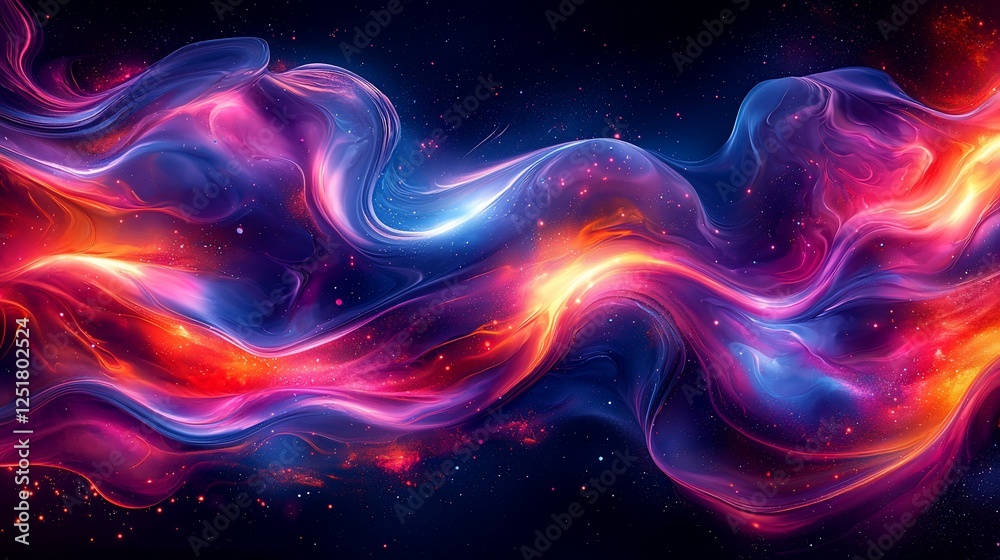 Abstract swirling energy streams in space. Possible stock use Abstract swirling energy streams in space. Possible stock use