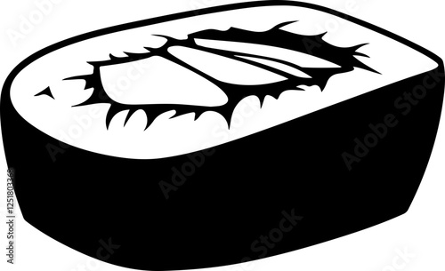Illustration of Sushi Roll