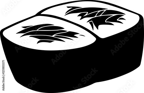 Illustration of Sushi Roll