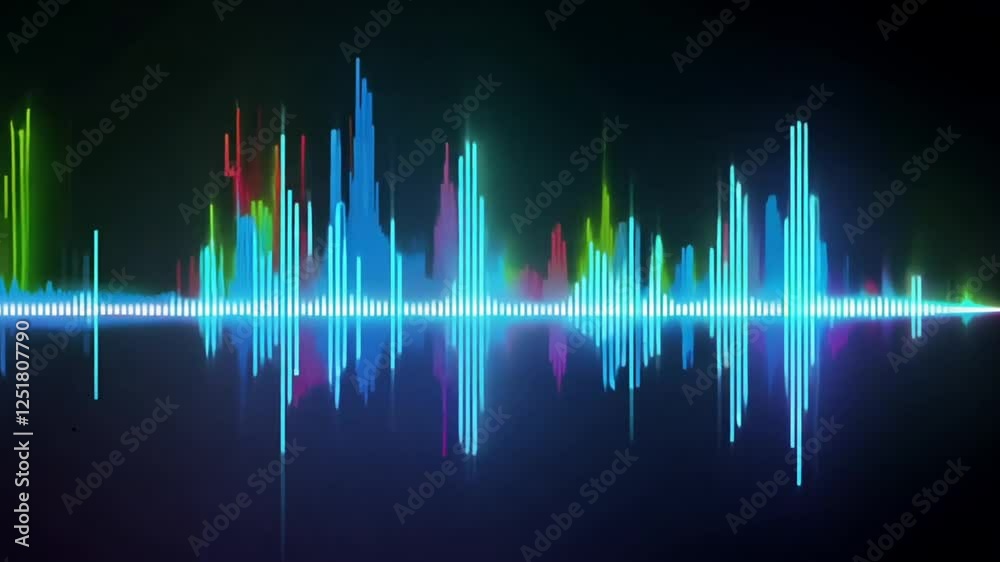 sound wave abstract background