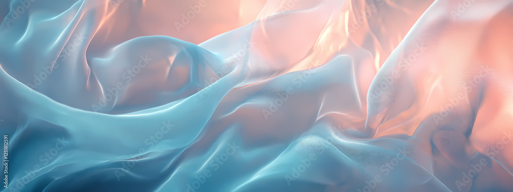 Obraz premium Futuristic Light Fabric in Motion