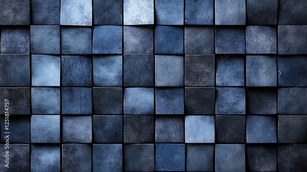 Abstract Blue Square Pattern Background Texture Abstract Blue Square Pattern Background Texture