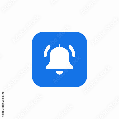 notify bell icon sign vector photo