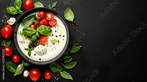 Fresh Mozzarella Salad with Herbs and Tomatoes photo