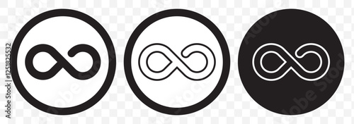 Infinity icon silhouette vector art illustration. Infinity Icon. Infinity Symbol logo. Eps 10.