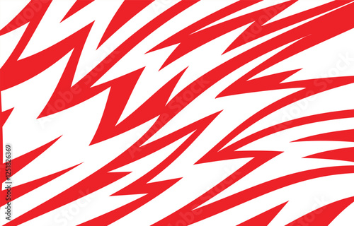Abstract background with red diagonal sharp and spike line pattern