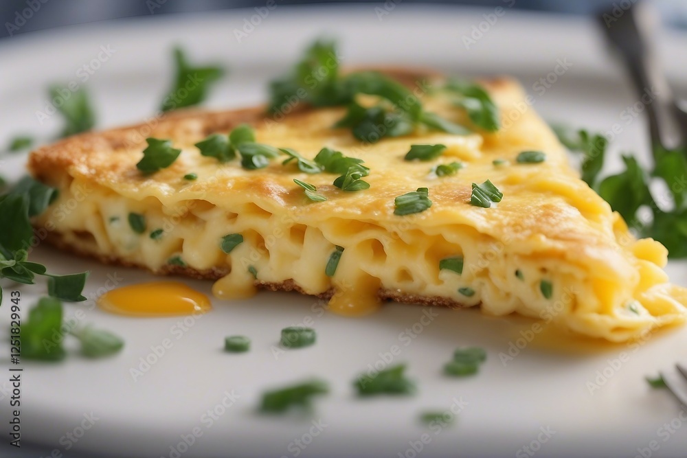 Delicious, Fluffy Omelet Made with Fresh Eggs | Generative AI Delicious, Fluffy Omelet Made with Fresh Eggs | Generative AI